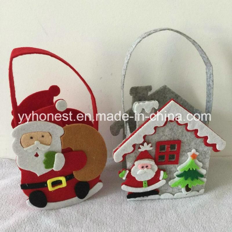 Popular High Quality Wholesale Felt Christmas Bag Christmas Felt Gift Bag