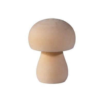 10 Pieces Wooden Mushroom Set Unpainted Wood Mushroom for Children&prime;s Arts and DIY Crafts