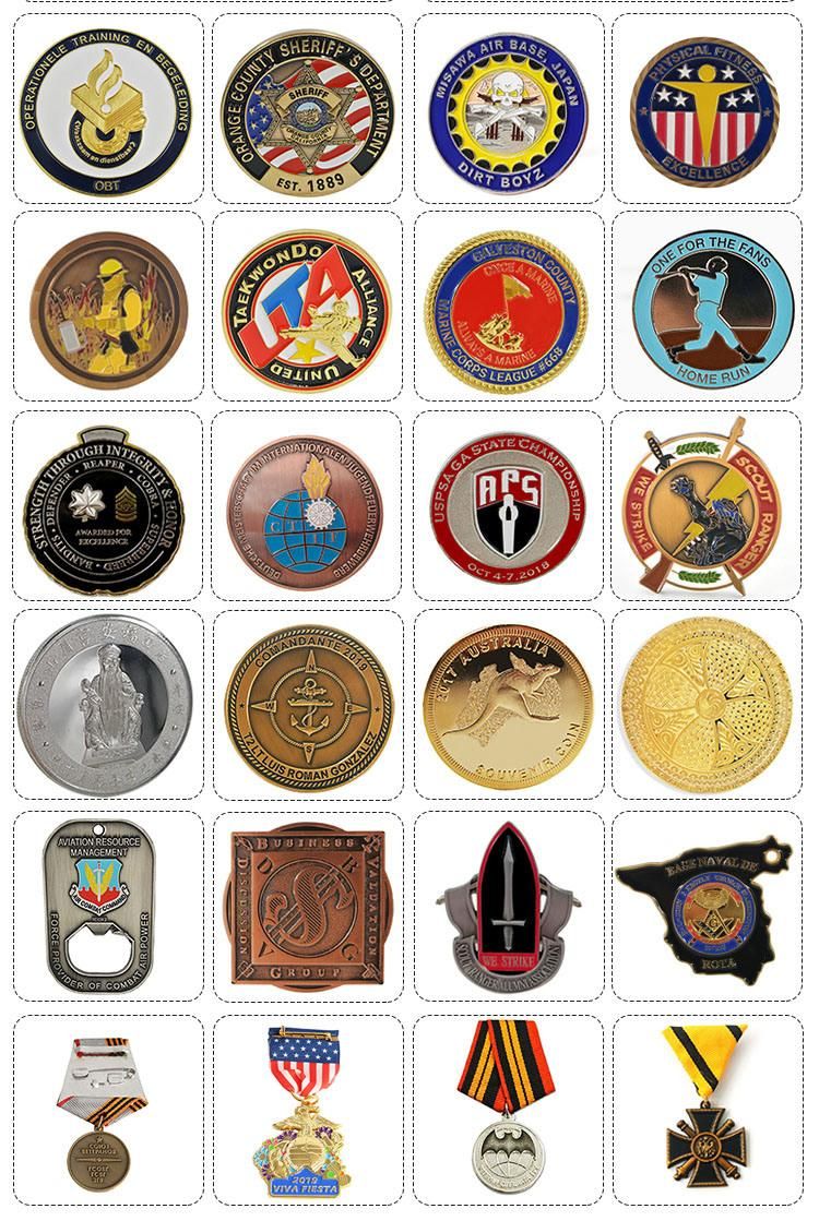 Cheap Custom Engraved Copper Military Challenge Coins Manufacturers