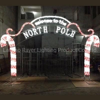 Welcome Garden Christmas Season Outdoor Motif Light LED Arches