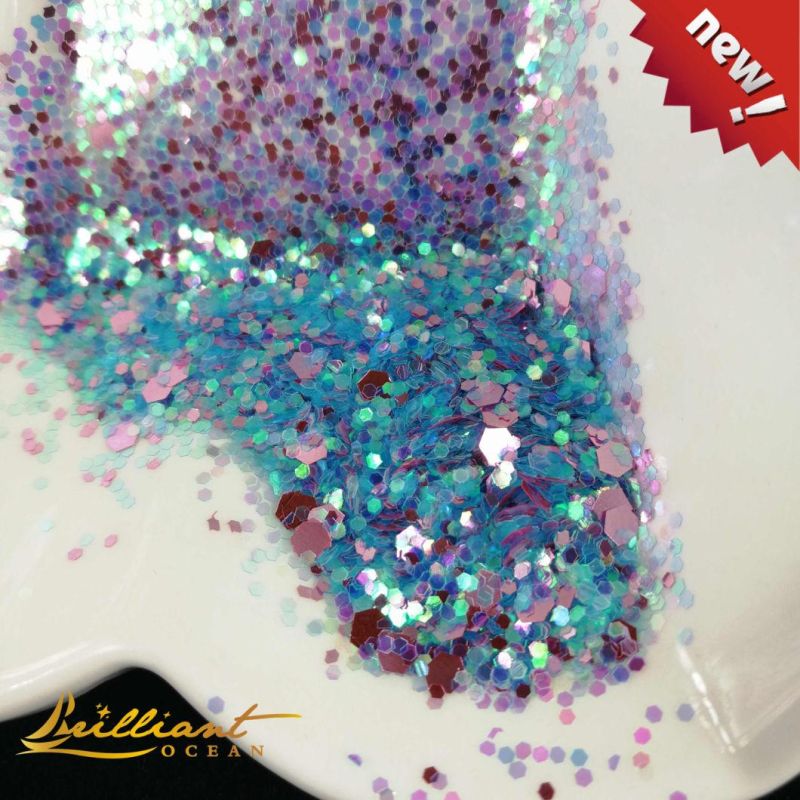 Hotsale Mixed Colors Glitter Powder Glitter Flakes for DIY