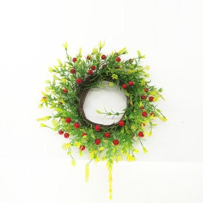Christmas Decorative Cypress Wreath with Small Pinecone
