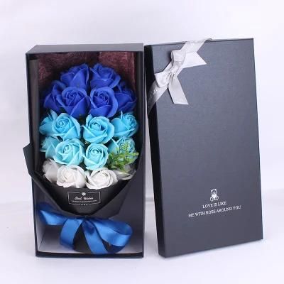 Mini Artificial Flowers Wholesale Soap Real Touch Rose Flowers Bouquet