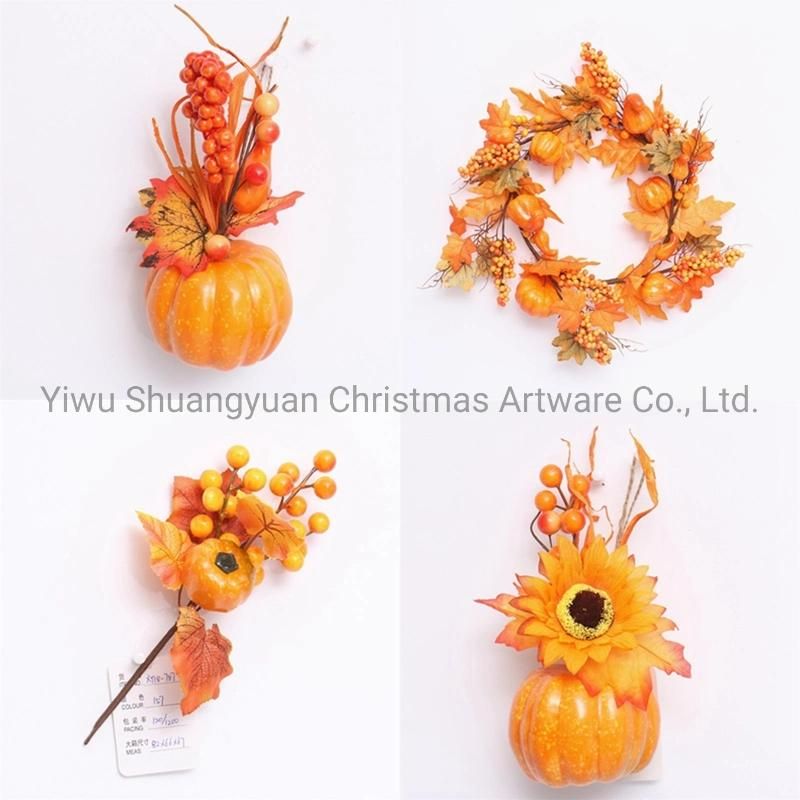 Autumn Pumpkin Maple Leaf Hanging for Holiday Wedding Party Decoration Supplies Hook Ornament Craft Gifts