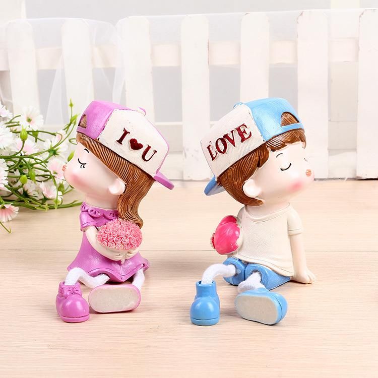 Christmas Cartoon Desktop Ornaments Resin Ornaments Gifts Crafts Sling Dolls