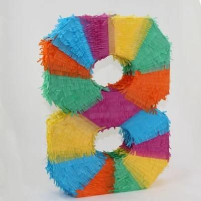 Number Pinata Small Pinata for Birthday Anniversary Celebration Decoration Theme Party Fiesta Supplies
