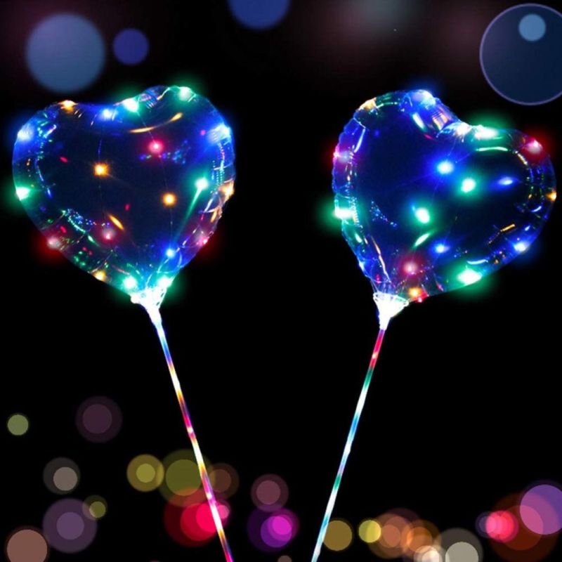 LED Bobo Bubble Balloon Valantines Day Decoration