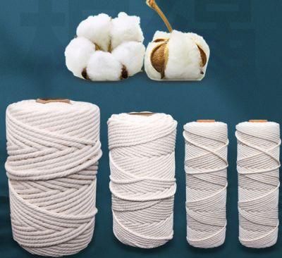White Multi Strand Cotton Rope DIY Hand Woven Protective Cotton