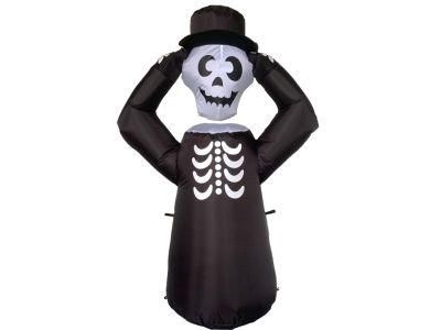 4FT Halloween Skull Skeletons Ghost Grim Reaper Indoor Outdoor LED Decoration