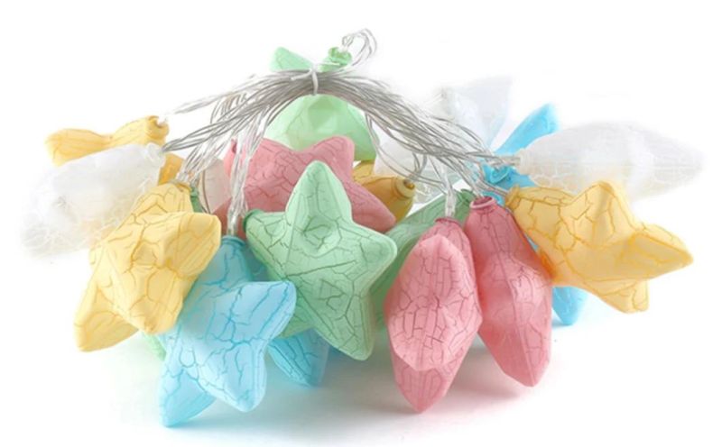 Mutilcolorled String Light LED Crack Star String Light