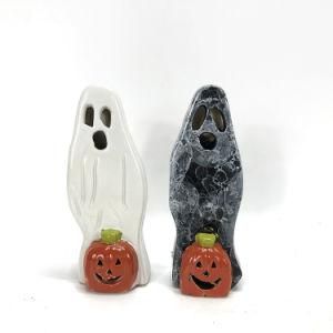 Halloween Pumpkin Gnome Resin Ornament