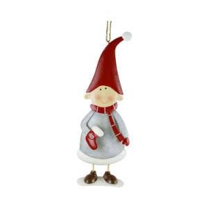 Christmas Gift Hanging Red Hat Boy and Girl Ornament