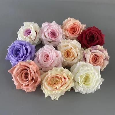 Dia 13-14cm Big Size Rose Hotsale High Quality Artificial Rose Flower Heads for Wedding Flower Arch Backdrop