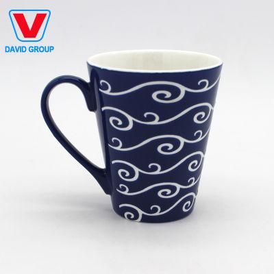 Top Grade Plain White Bulk porcelain Coffee Mug, Ceramic Souvenir Mug