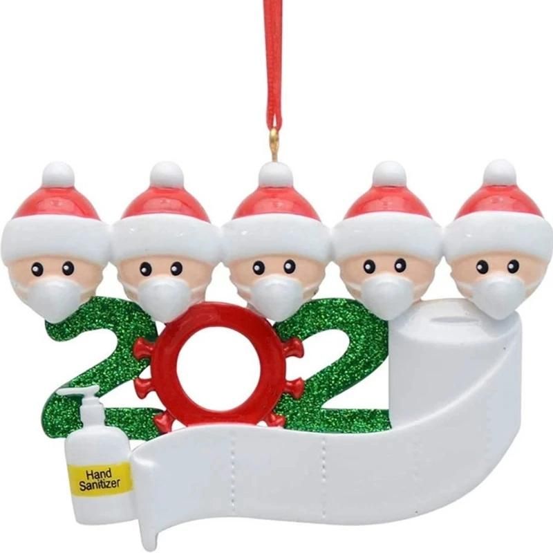 2020 Santa Claus Quarantine Christmas Xmas Ornament Party Decoration Gift