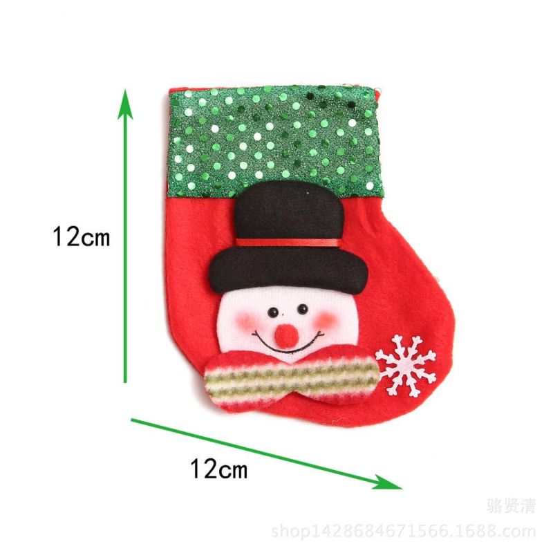 High Quality Christmas Ornaments Holder Handmade Felt Christmas Stocking Socks for Gift