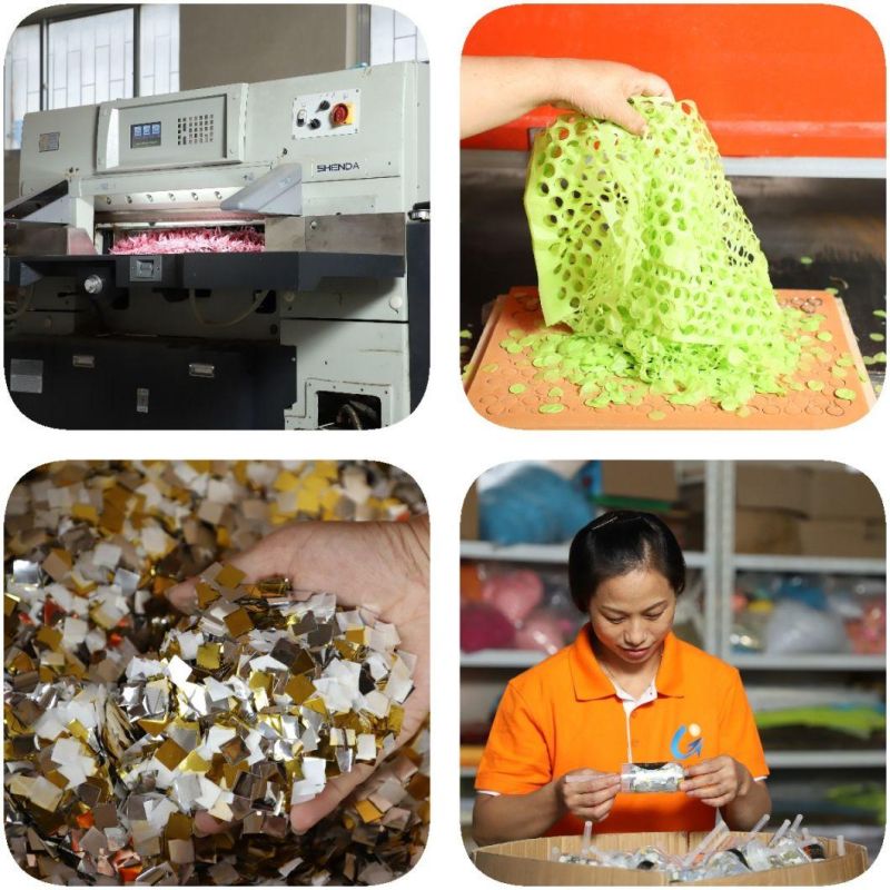Wholesale Factory Fireproof Confetti Rectangle Tissue Paper Confetti