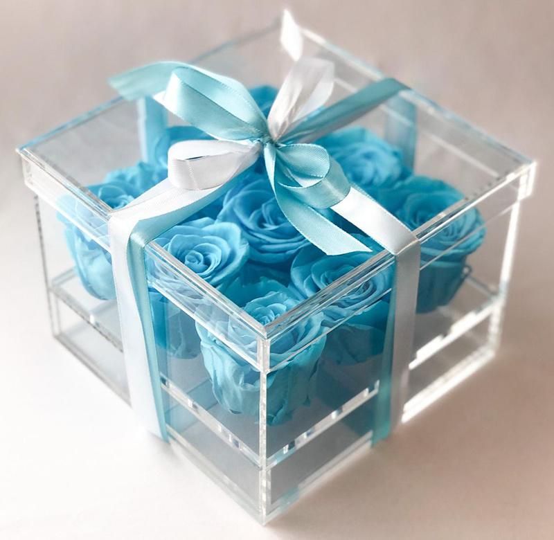 Wholesale Real Preserved Flower in a Box Wedding Anniversary Gifts