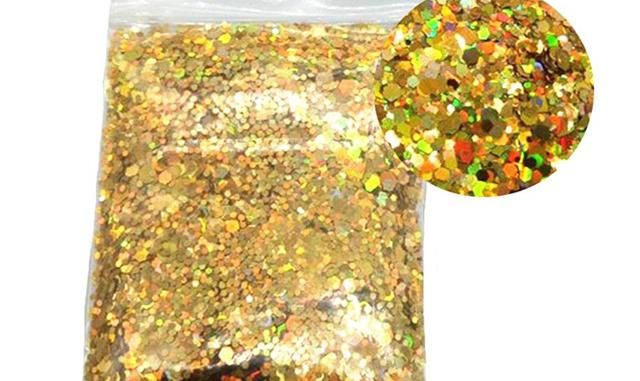 Bulk Wholesale High Selling Polyester Holographic Mixed Size Cosmetic Crafts Nails Tumbler Chunky Mix Glitter Powder