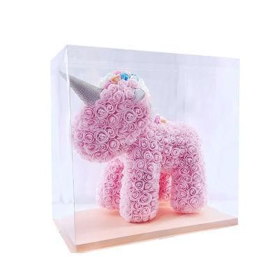 2020 New Arrival Fast Shipping White PE Rose Bear Rose Unicorn Mold Foam Unicorn