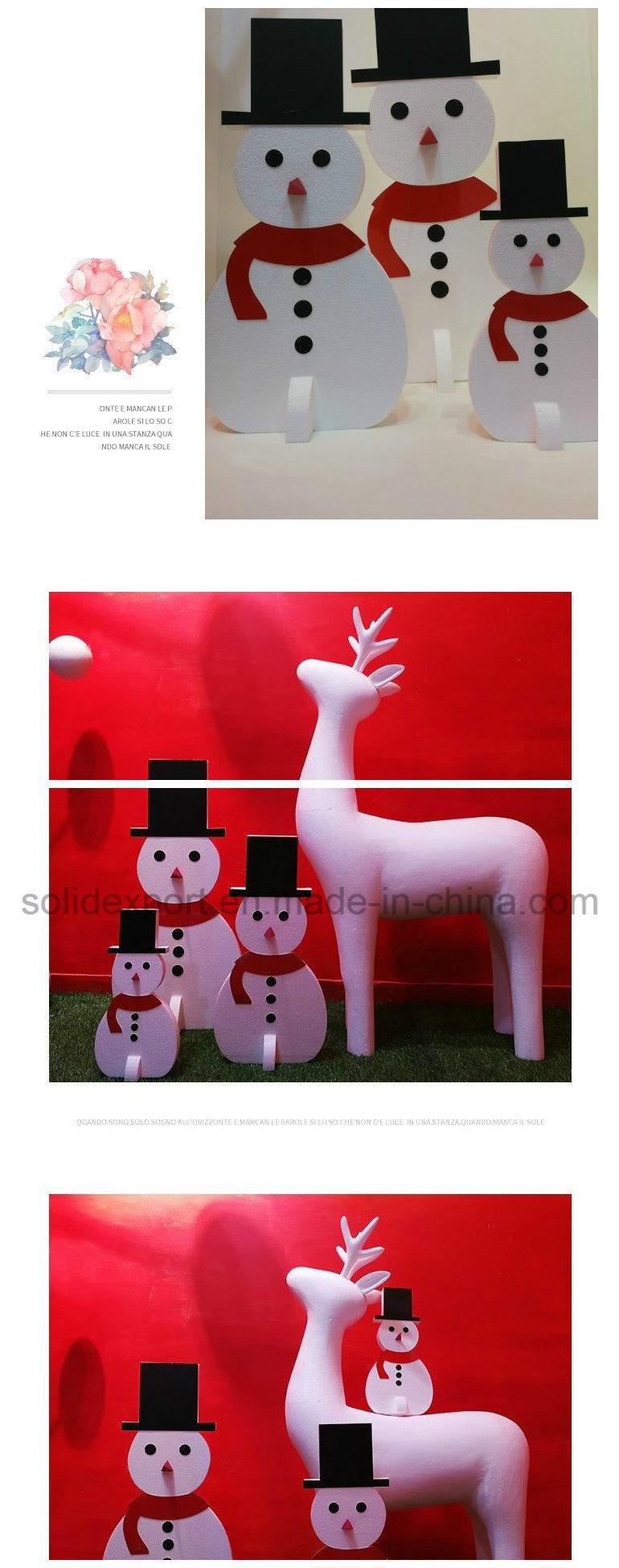 Winter Shop Window Christmas Snowman Decoration Props Home Display Decoration