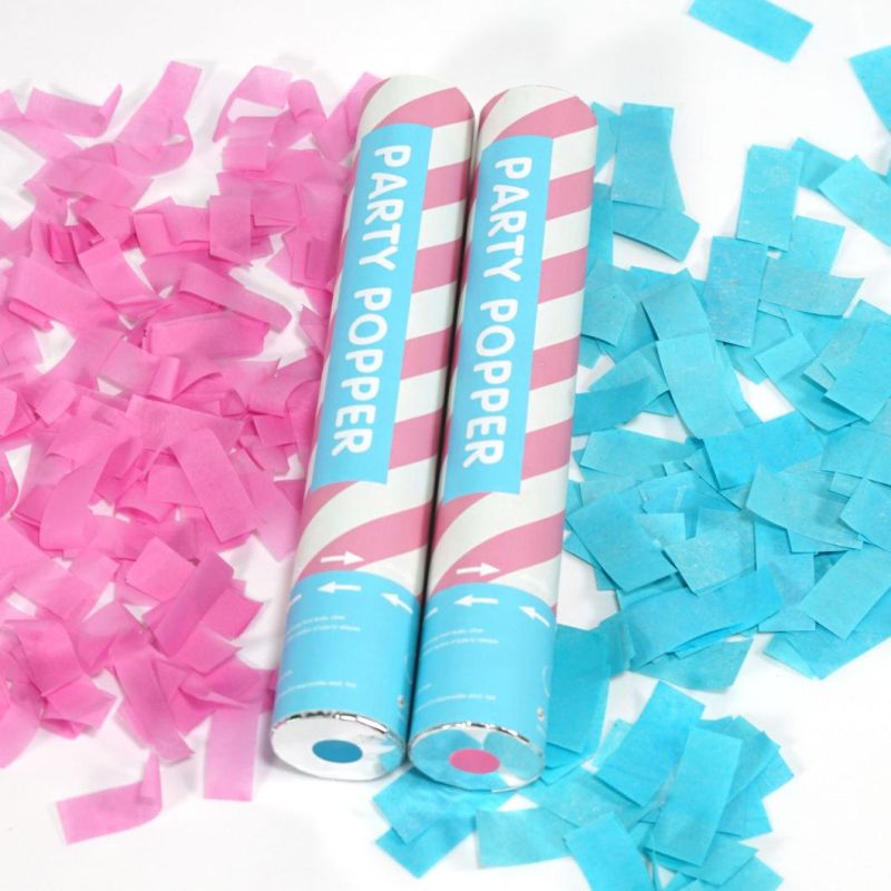 Gender Reveal Confetti Poppers Confetti Cannon Party Popper for Celebrations