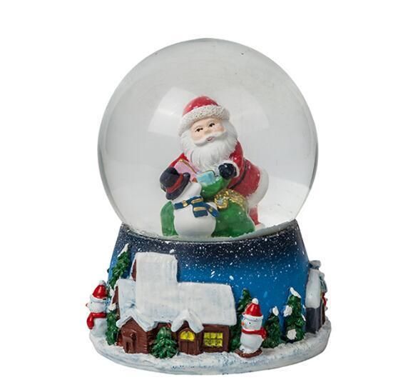 2020 New Christmas Light Glitter Snow Globe Ball