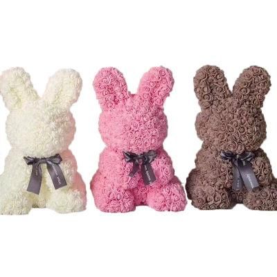 Wholesale High Quality Hot Sale Rose Bear Rabbit Flower for Christmas Valentine Gift