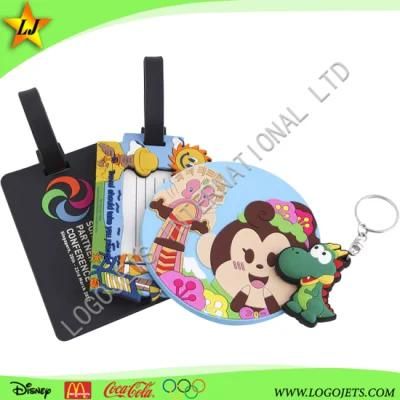 Customized Best Seller Soft PVC Luggage Tag Fancy Color