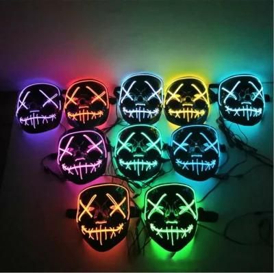 Hot Sell LED Halloween Party Luminous Facemask for Halloween