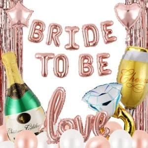 Rose Gold Bride to Be Decoration Balloon Wedding Party Decor