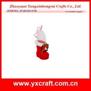 Christmas Decoration (ZY16Y223 7CM) Christmas Wreath Boot Jewelry Design