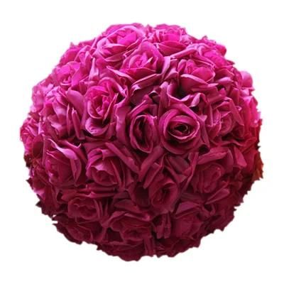 Wholesale Real Touch Artificial Flower Silk Rose Ball for Shop Decoration