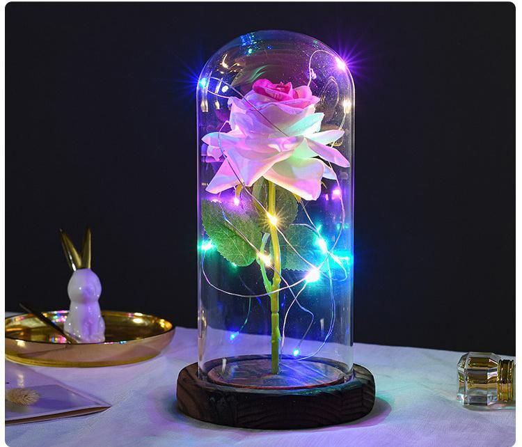Hot Sale LED Rose Lamp Shade 2022 Valentines Day Boxes Gifts