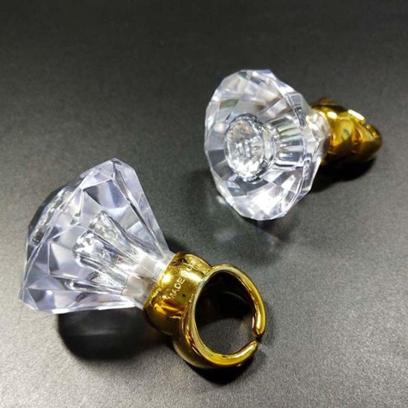Party Supply Diamond Shape Flashing LED Finger Ring