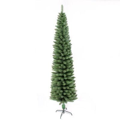 Yh21113 Wholesale Plastic Slim Pencil PVC Artificial Christmas Tree