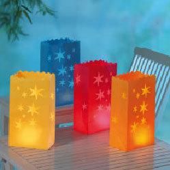 White Luminary Bags Flame Resistant Candle Bags Tea Light Luminaries for Wedding Valentine′s Day Halloween Thanksgiving Christmas Party