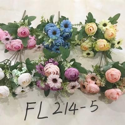 New Design Multicolor Artificial Christmas Flowers for Indoor Home Decoration