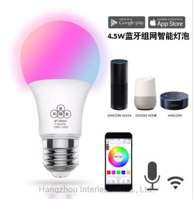 Smart RGBW LED Bulb Multicolored WiFi APP Controlled Decoration Light