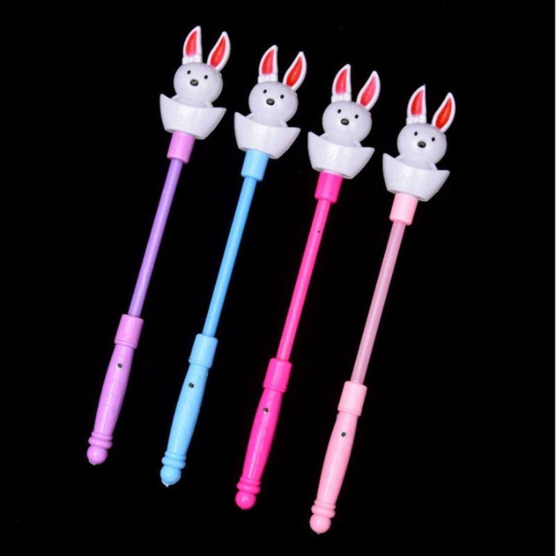 LED Flashing Glow Stick Wand Rabbit Fairy Wand Kids Toy