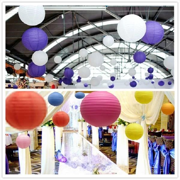 Colorful Paper Lantern Lampion Lights Garland