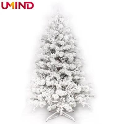 Yh2022 Wholesale Artificial Best Quality Christmas Tree 210cm Large Flocking Decoration Tree