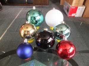 8cm Hot Sale Plastic Seamless Christmas Ball Decoration/Popular Gift Ball