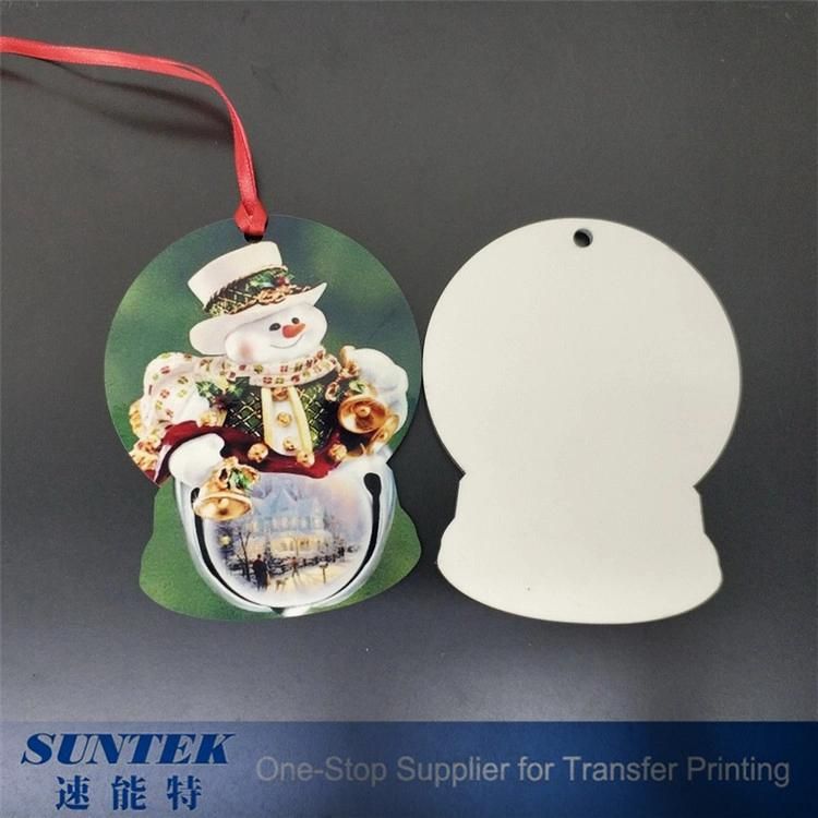 Personalized Printable Blank Sublimation MDF Crystal Ball Shaped Pendant for Christmas Ornaments