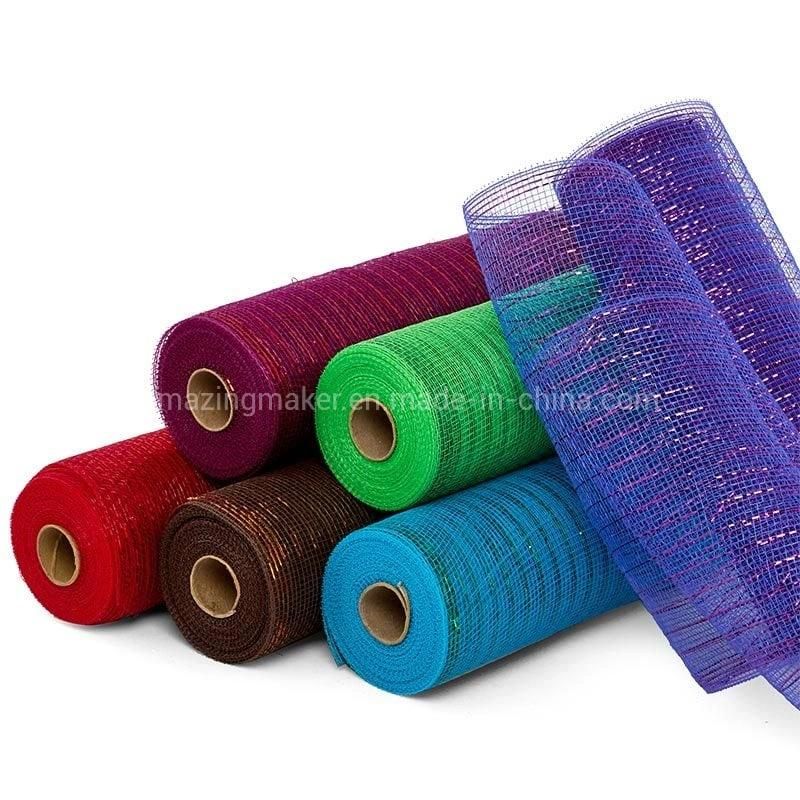 Colored Thread Metallic 10′′ Deco Mesh for Wholesale