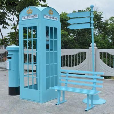 Durable Anti-Corrosion Customized London Cabinet Phone Booth Soundproof Telephone Booth