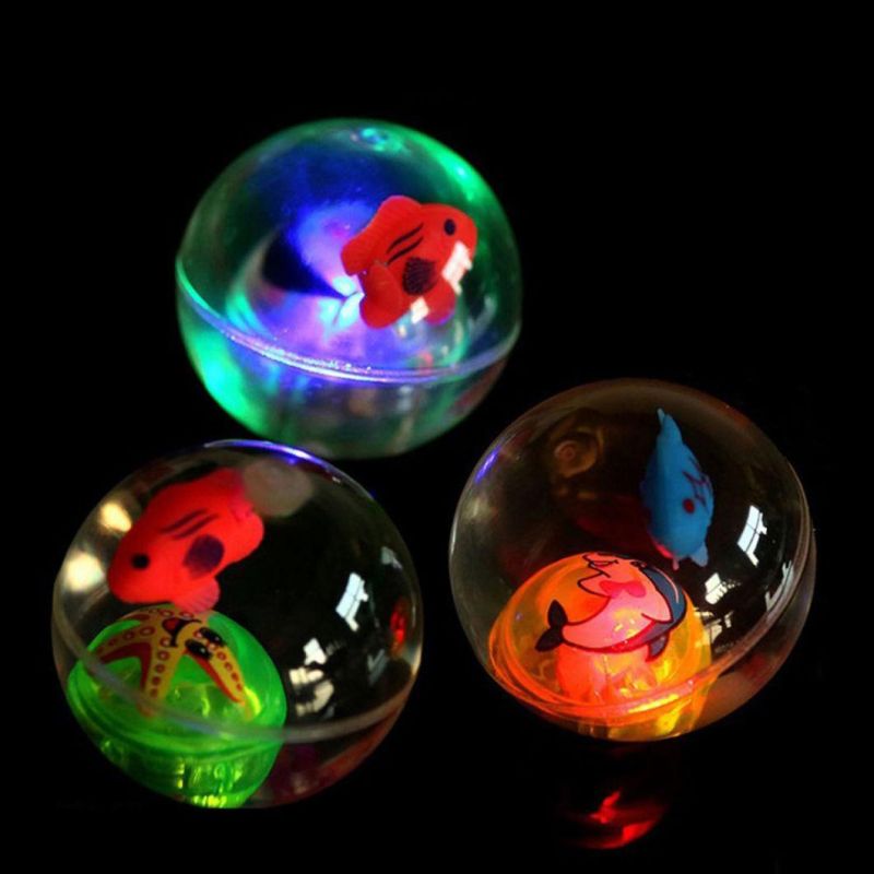 Colors Elastic Crystal Ball Toys with LED Flash Toys