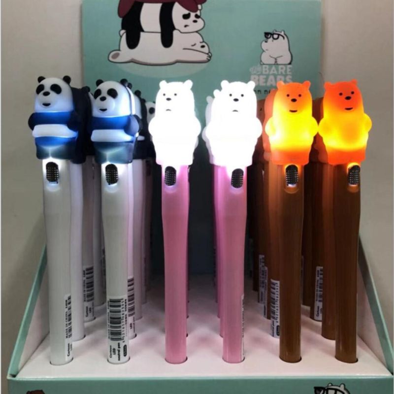 Light up LED Cute Cartoon Pen Ballpoint Creative Party Favors