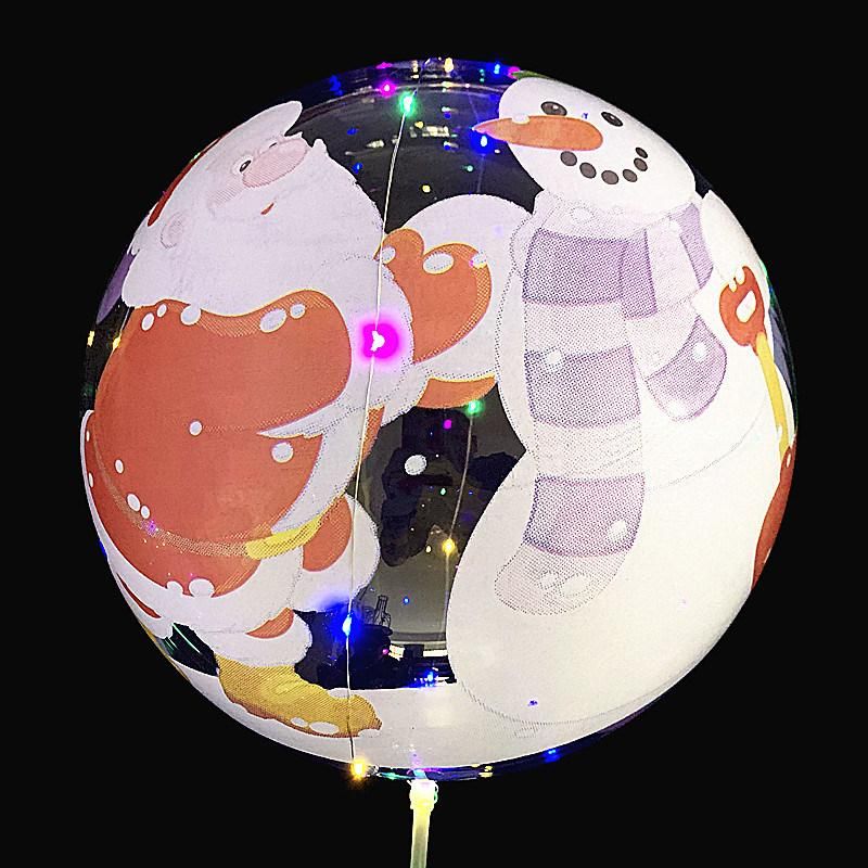 LED Bobo Balloon with Merry Christmas Printed