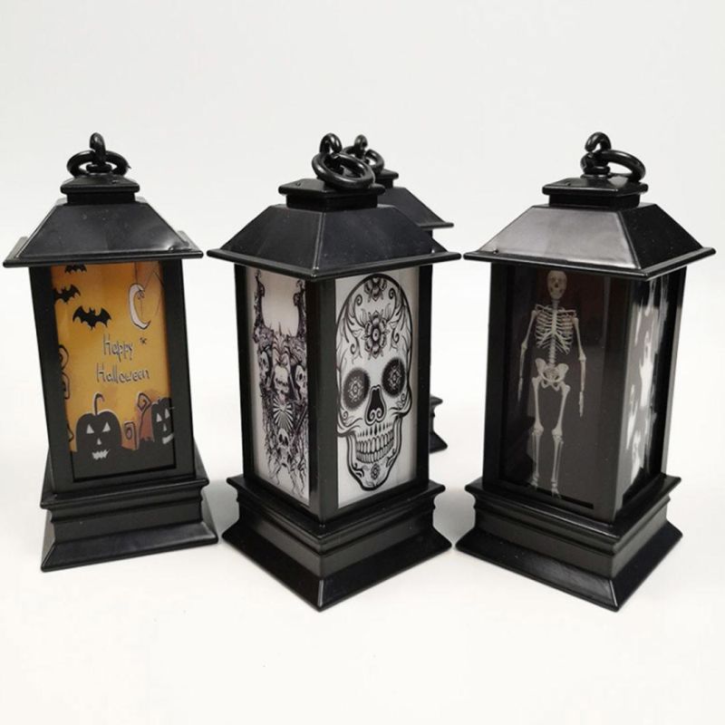 LED Halloween Series Pattern Lantern Scene Decoration Props Skeleton Lighthouse